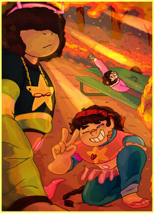 Crossover fanart, UTDR/SU